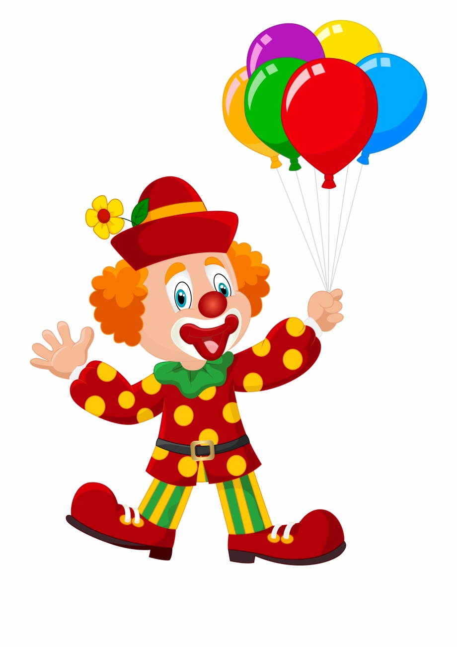 Clown Holding Balloon Png Download Circus Tent With