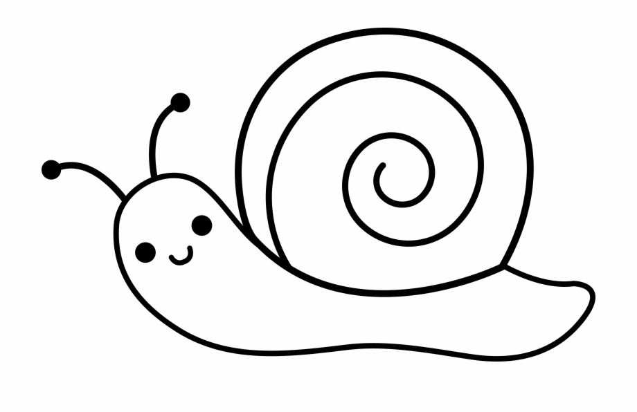 Snail Clip Art Black And White 218379 Simple