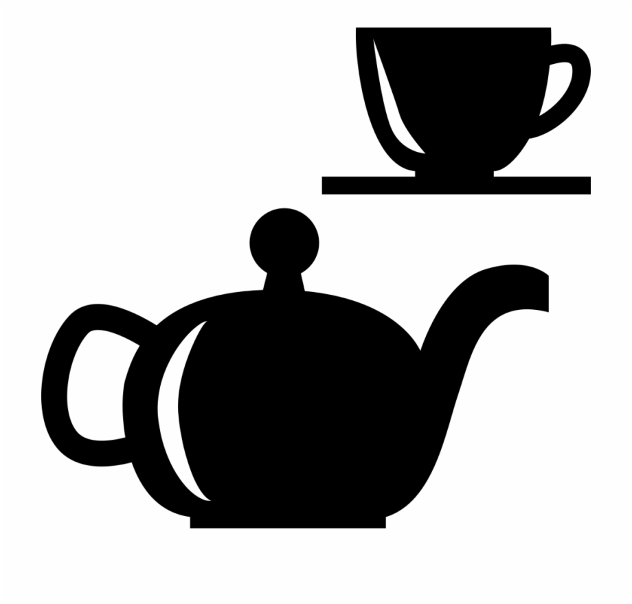Tea Set Comments Teapot And Cup Svg