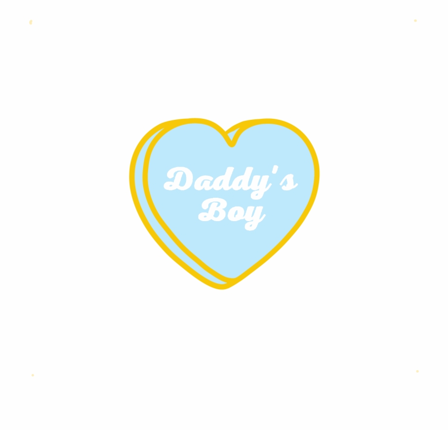 Daddys Boy Candy Hearts Pin Heart