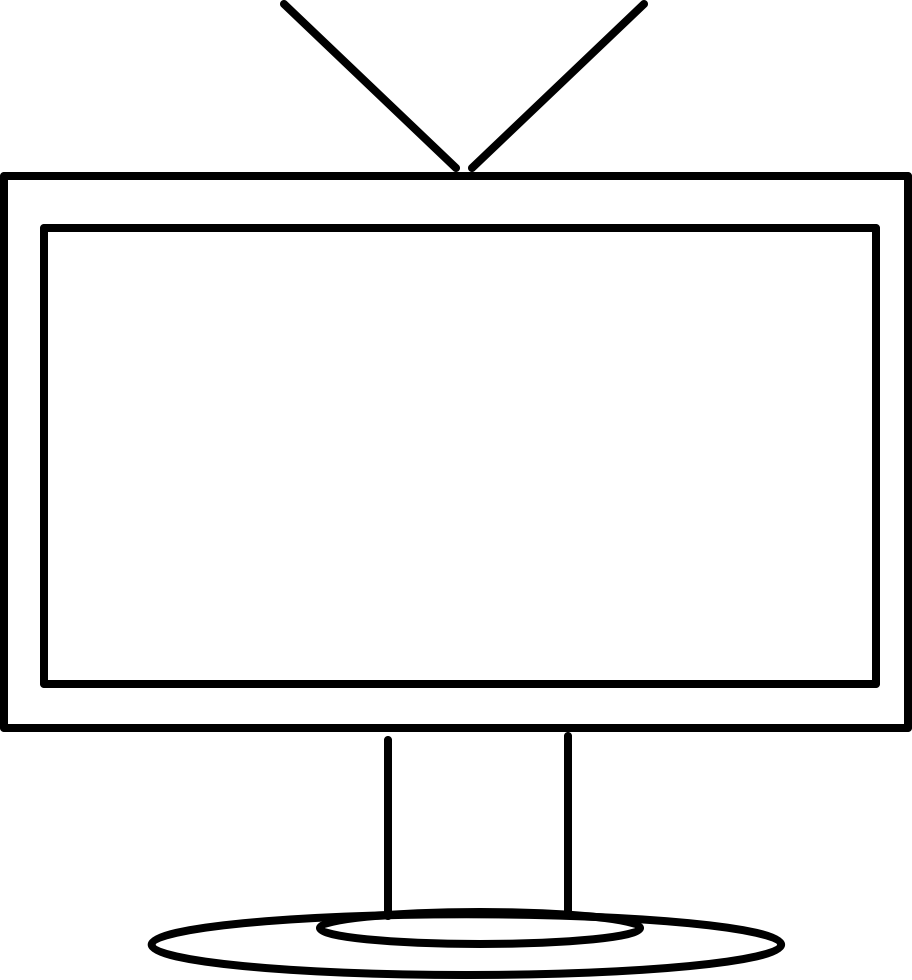 Free White Square Outline Png Line Art