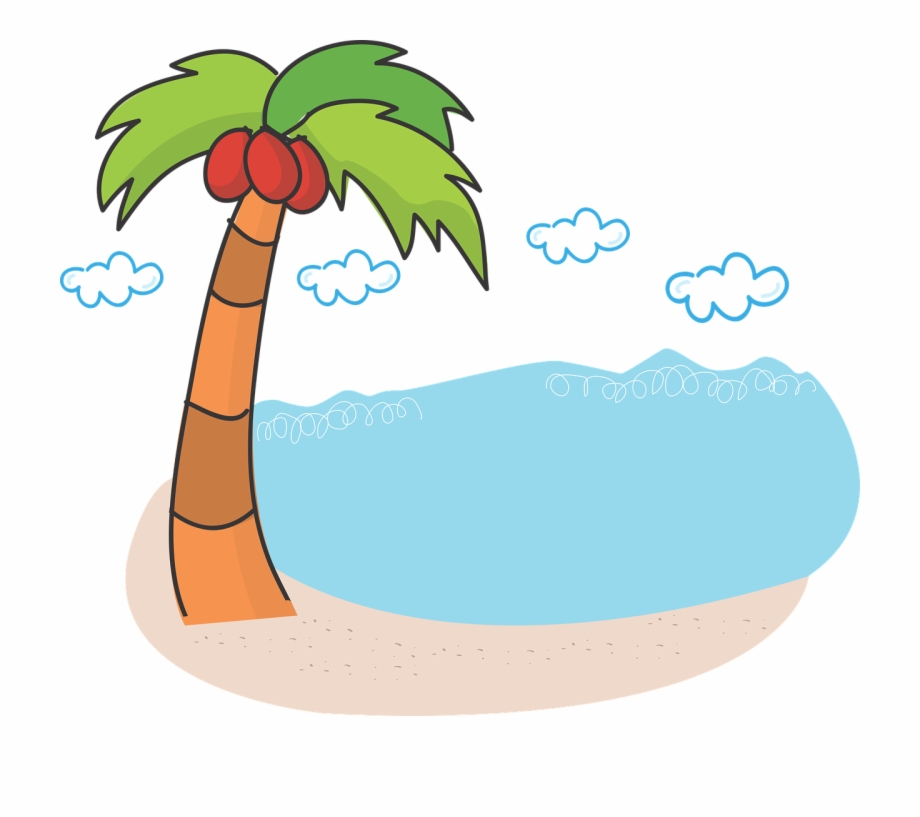 Palm Vector Graphics Free Pictures Coconut Tree Beach