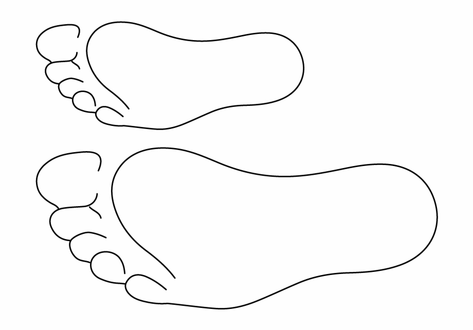 foot clip art black and white