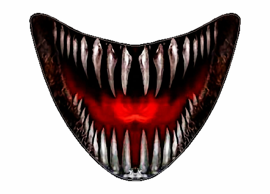 Teeth Mouth Lips Scary Monster Halloween Blade Scary