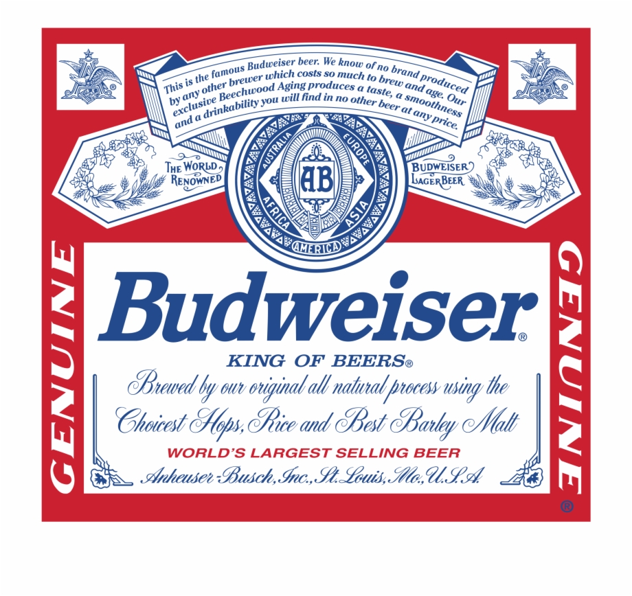 Budweiser 01 Logo Png Transparent Budweiser Label