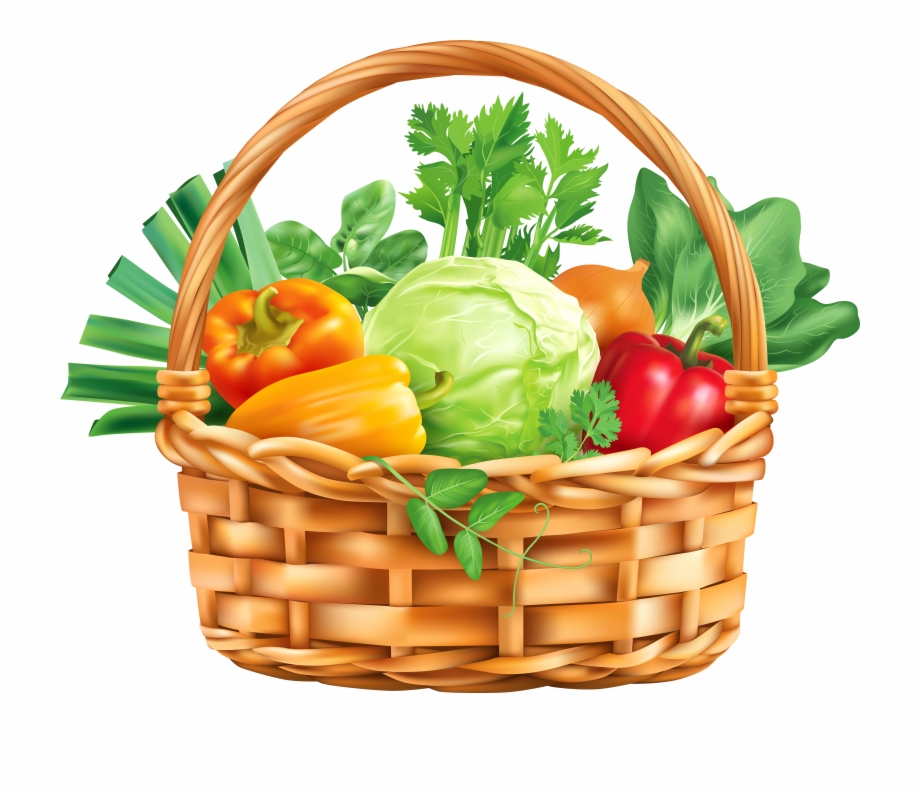 Basket Of Vegetables Clip Art