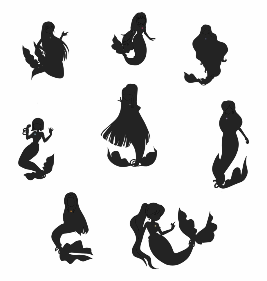 Shadow Clipart Mermaid For Free Download And Use