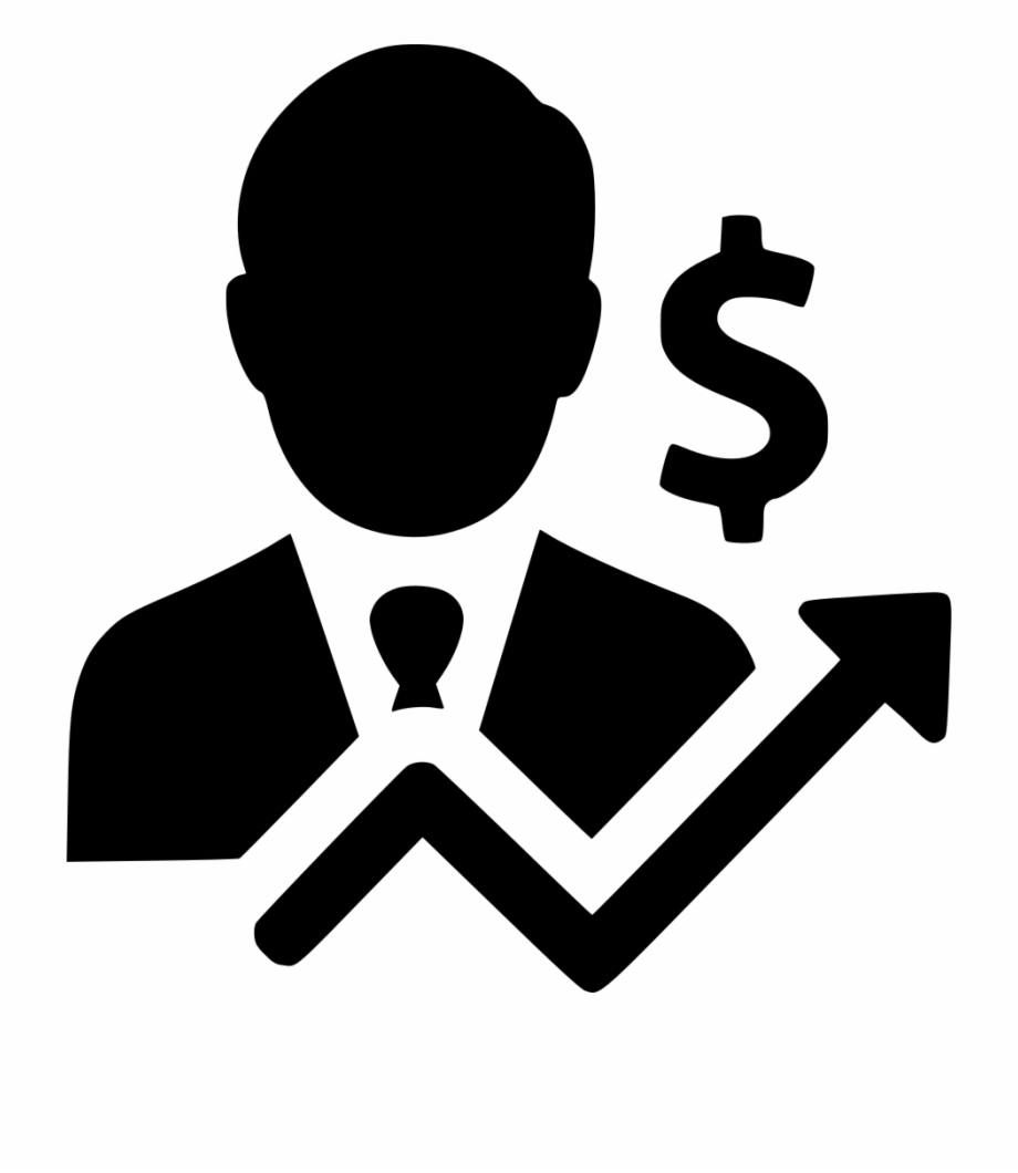 Businessman Earnings Income Profit Salesman Statistics Person Icon