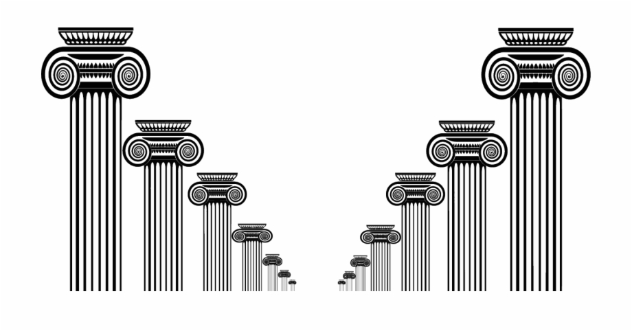 Column Ancient Roman Architecture Clip Art Pillars Vector