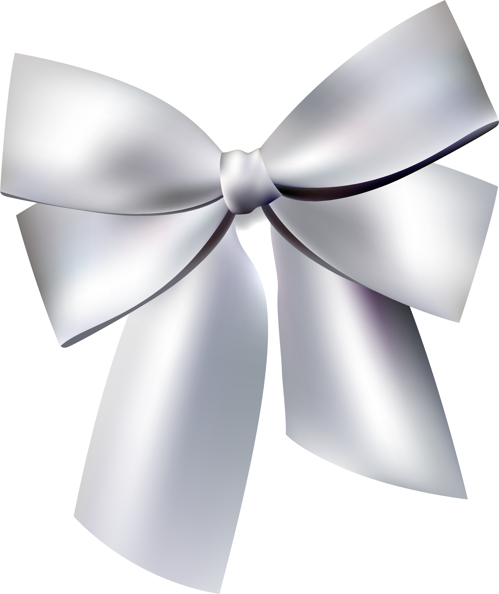 Silver Bow Png - Clip Art Library