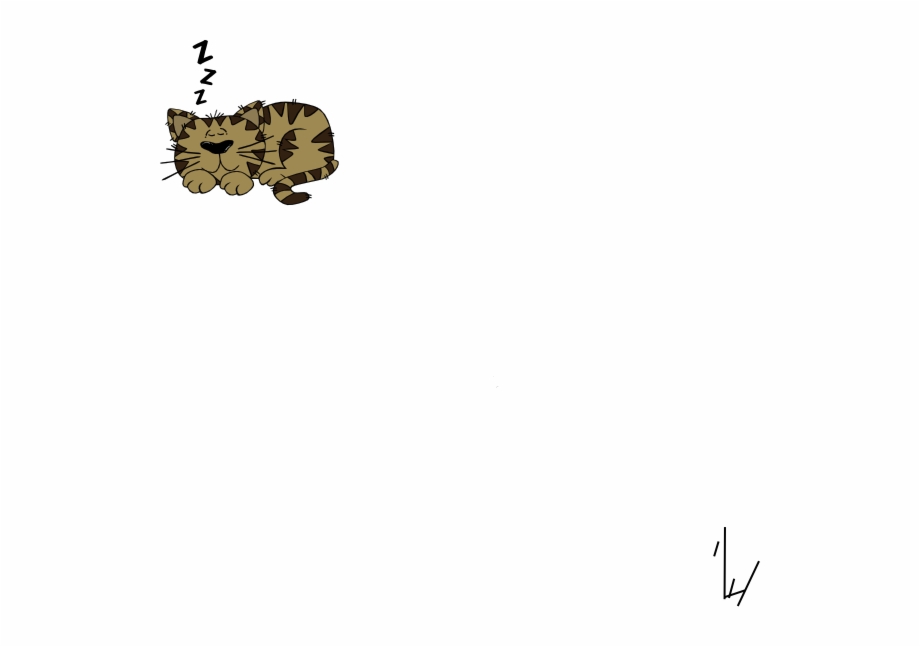 Original Png Clip Art File Sleeping Cat Svg