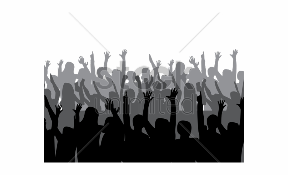 Silhouettes Clipart Business Crowd Crowded Silhouette
