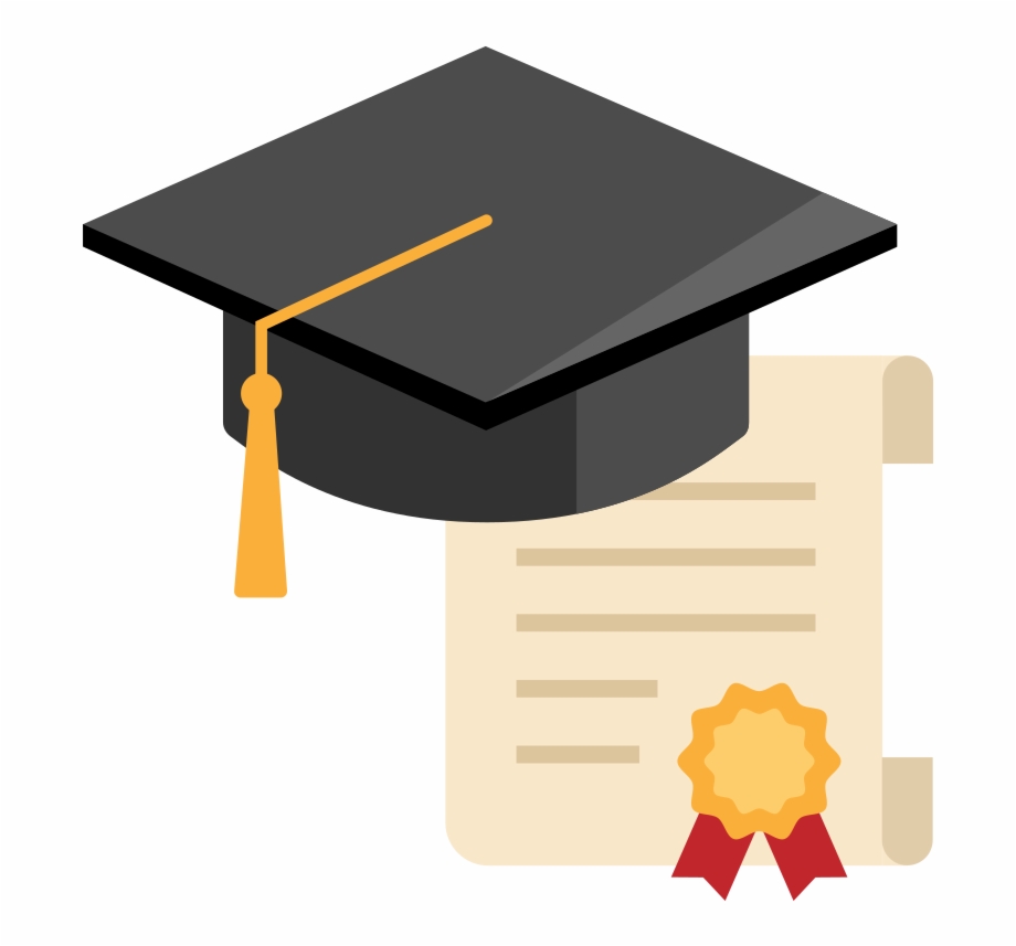University Diploma Or Certificate Flat Icon Vector University