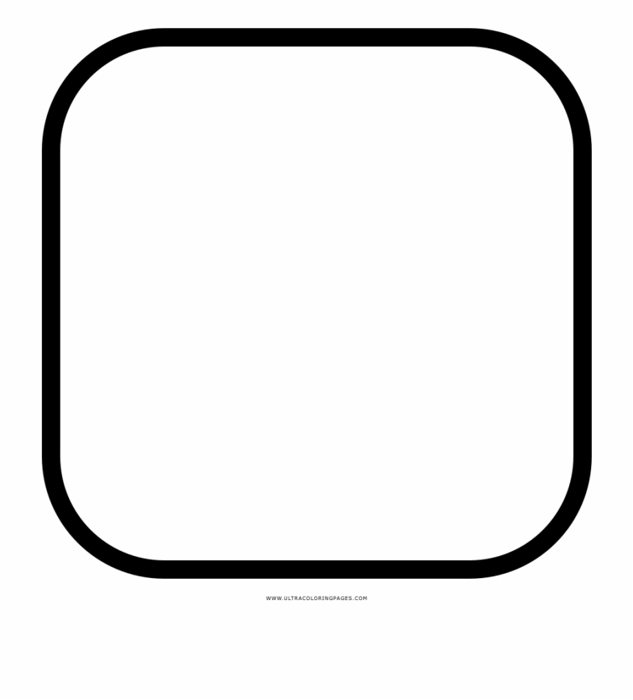 Rounded Square Coloring Page