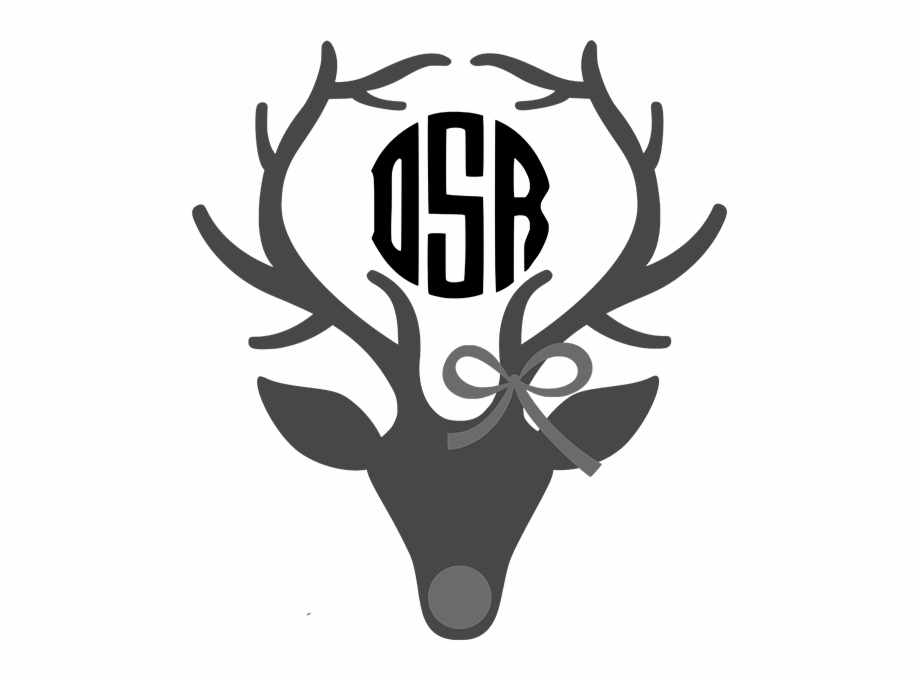 S50042 Oh Deer Monogram Deer Monogram Png