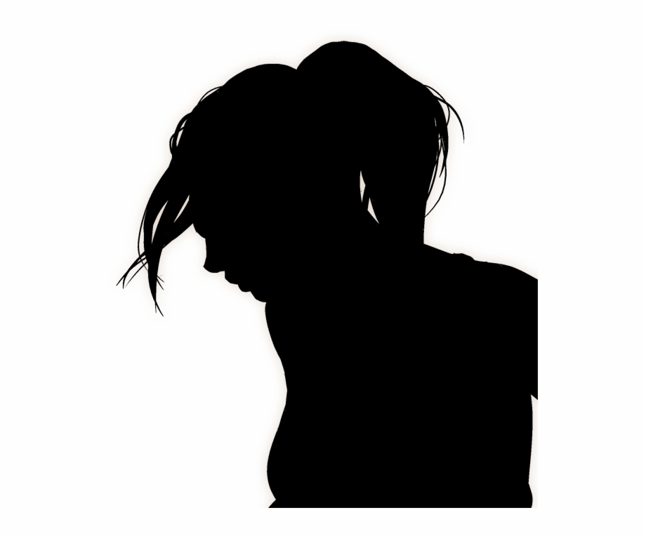 Free Silhouette Woman Looking Up, Download Free Silhouette Woman ...