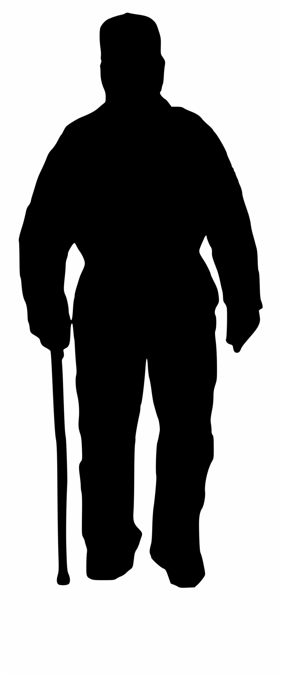 Download Clipart Silhouette Of Old Man