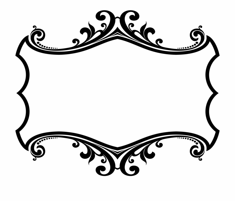border design black and white frame
