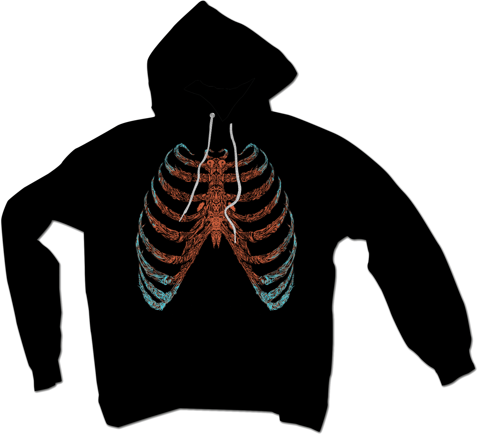 Free: T-shirt Rib cage Roblox Hoodie - T-shirt png download - 500