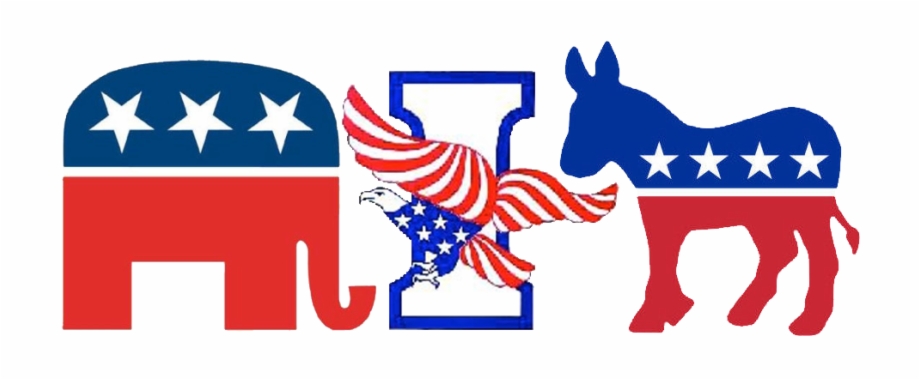 Republican Elephant And Democratic Donkey Png Partido Democrata