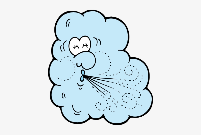 Windy Weather Clipart Transparent Background, Cartoon