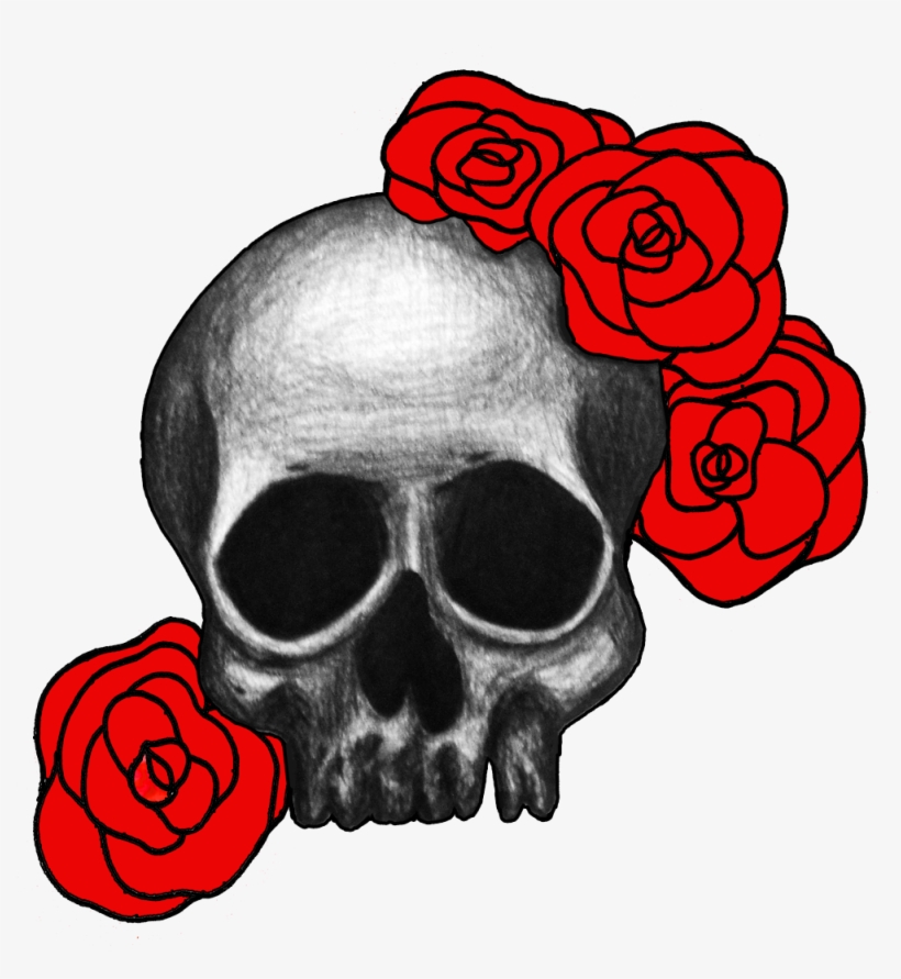 Skull And Roses Png