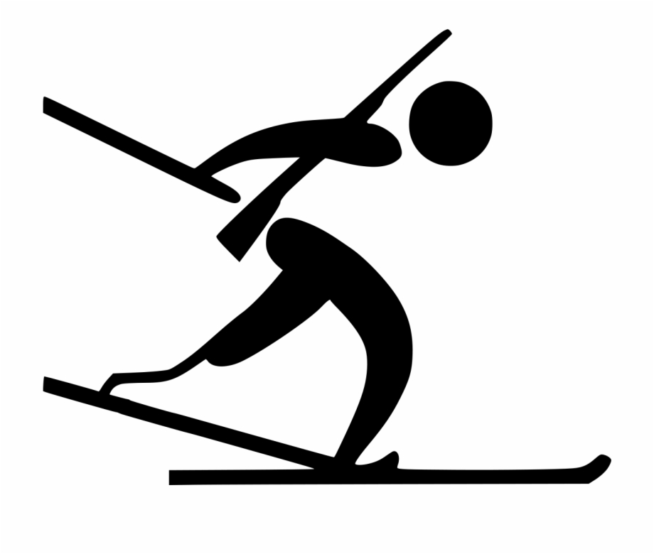 Skis Clipart Svg Biathlon Pictogram