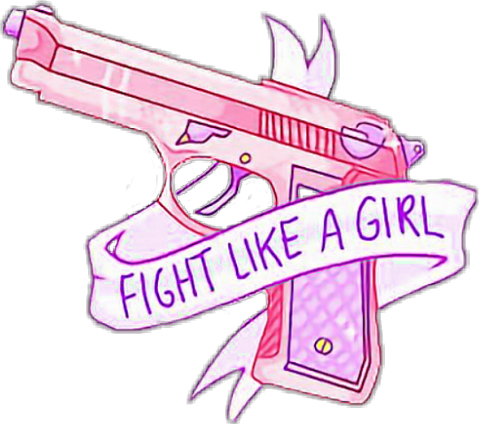 Fightlikeagirl Gun Pistol Banner Cute Tumblr Aesthetic Tatuagem