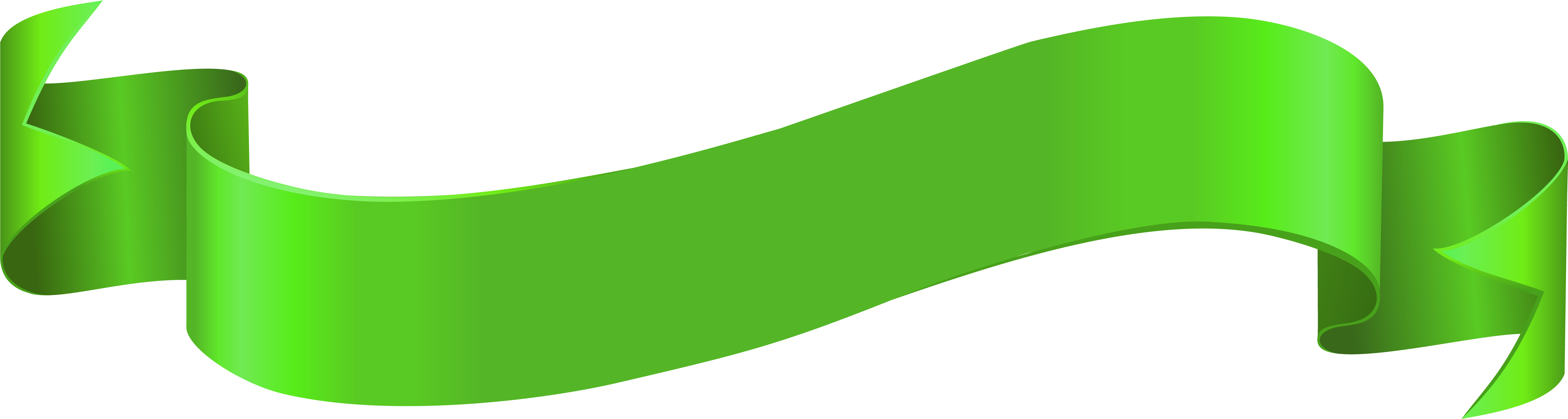 Green Ribbon Banner Png