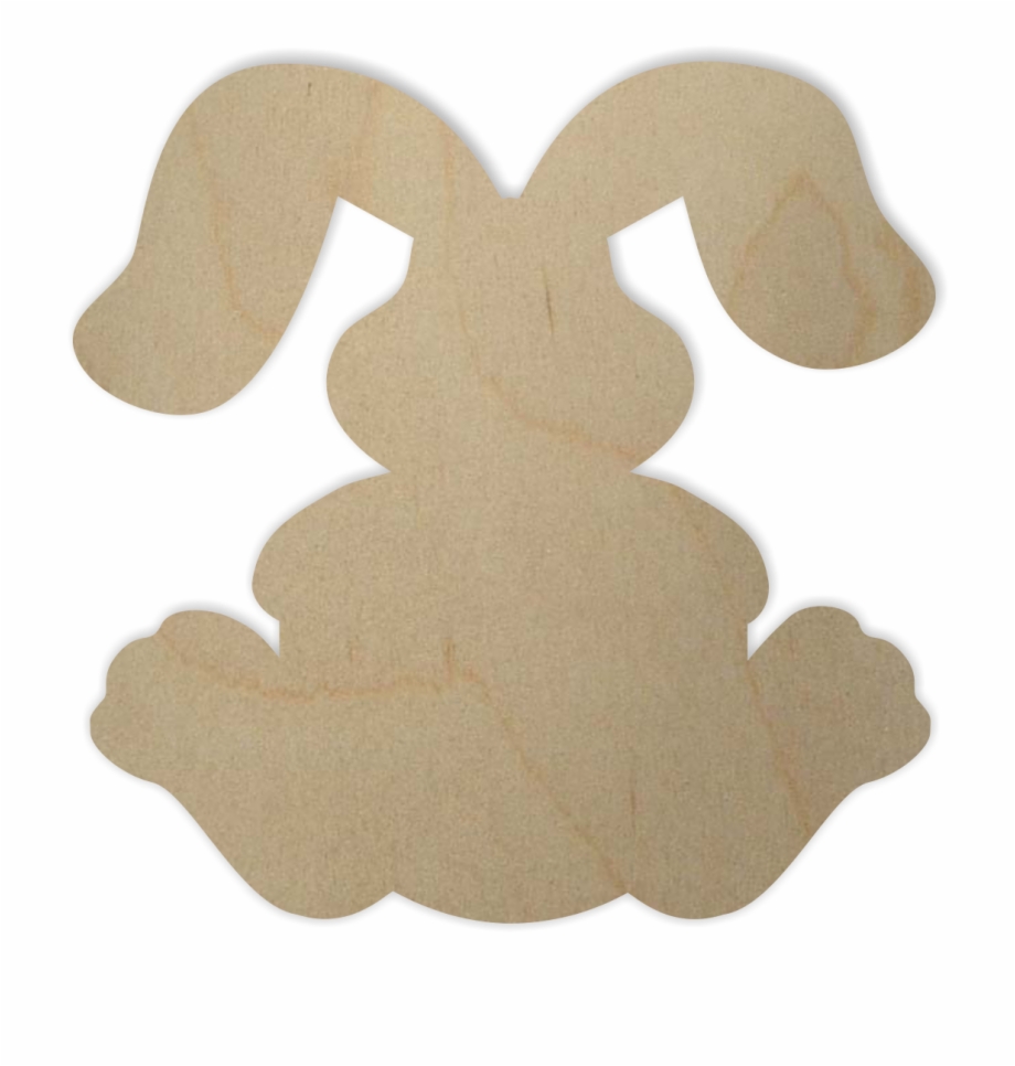 Wooden Bunny Easter Wood Cutout
