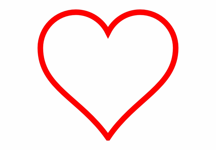 White And Red Heart Transparent
