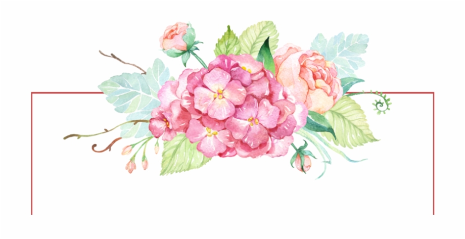 Free Watercolor Banner With Flowers Png Watercolor Floral