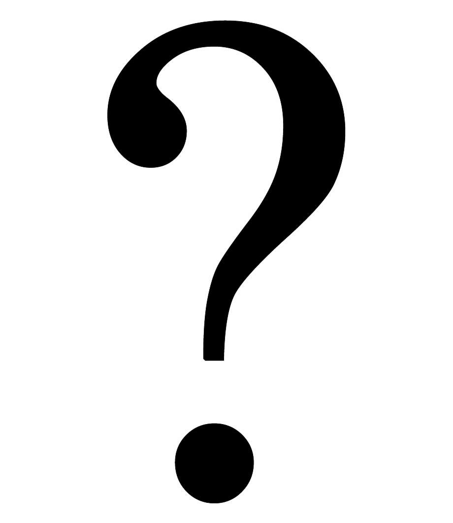 question mark clip art black and white png