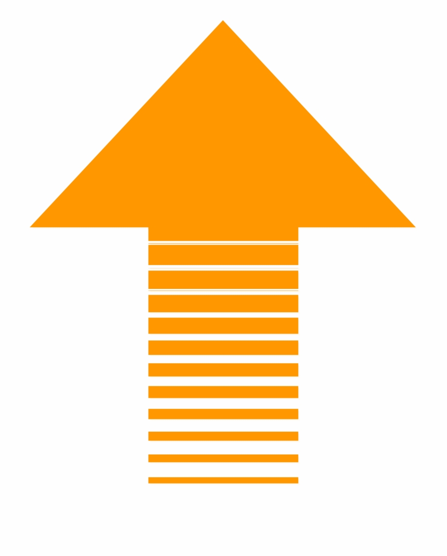 Orange Arrow On A White Background Transparent Background