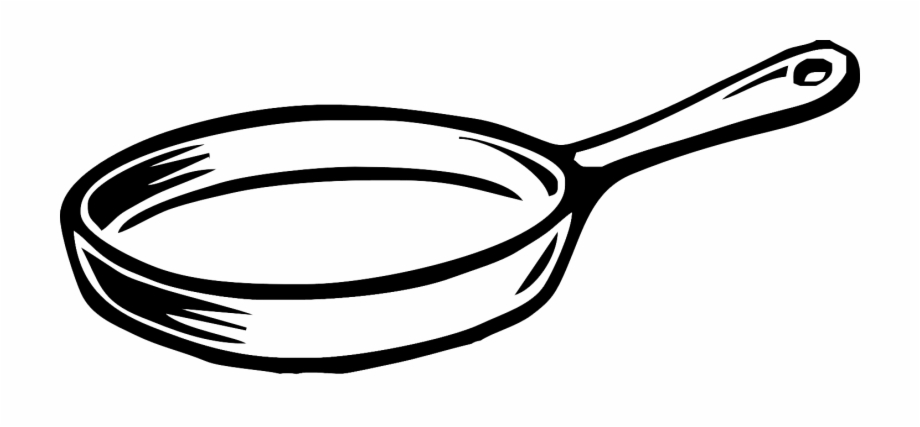 Cute Frying Pan Coloring Page Image Clipart Images