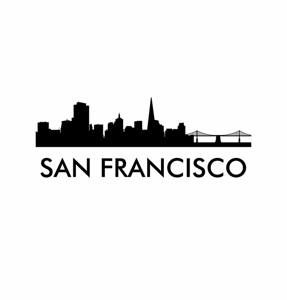 San Francisco City Skyline Silhouette In Grayscale Stock Illustration   Download Image Now  Urban Skyline 2015 Alcatraz Island  iStock