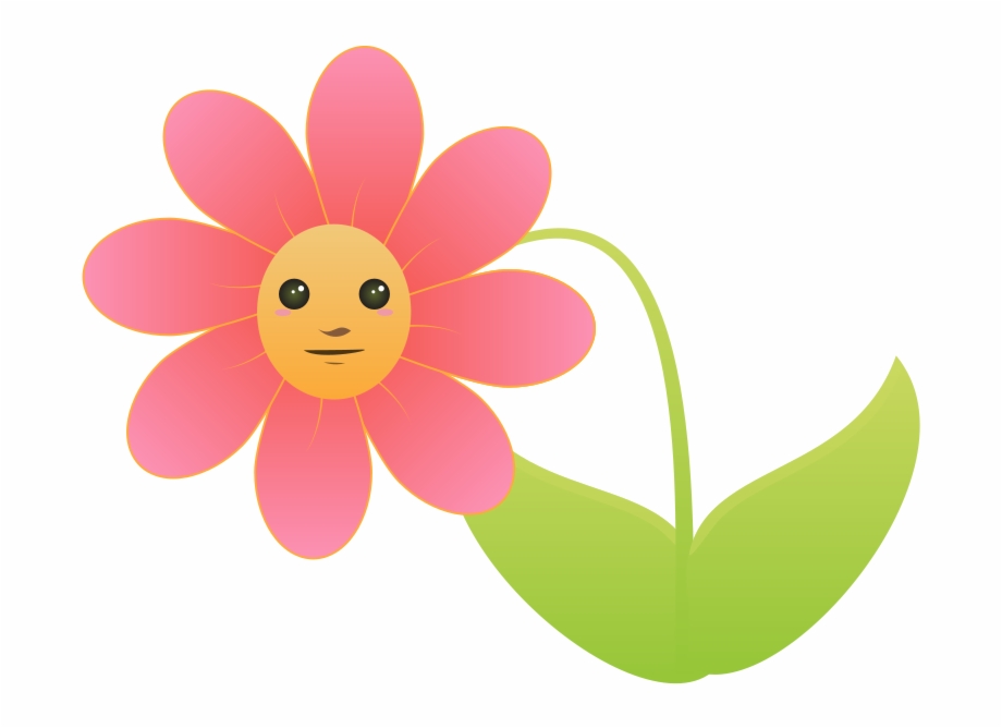 Free Cartoon Flower Clip Art Flower With Face