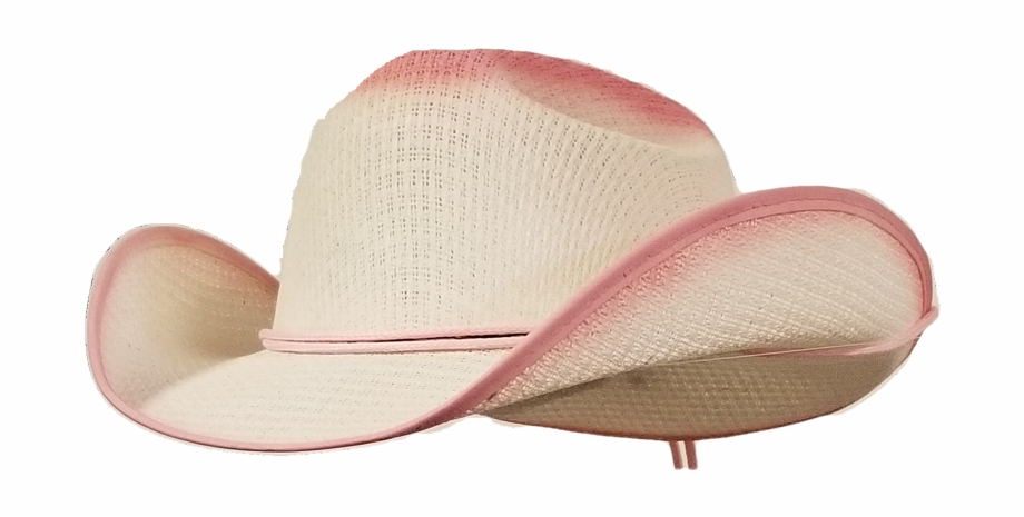 Pink And White Little Girl Cowgirl Hat With
