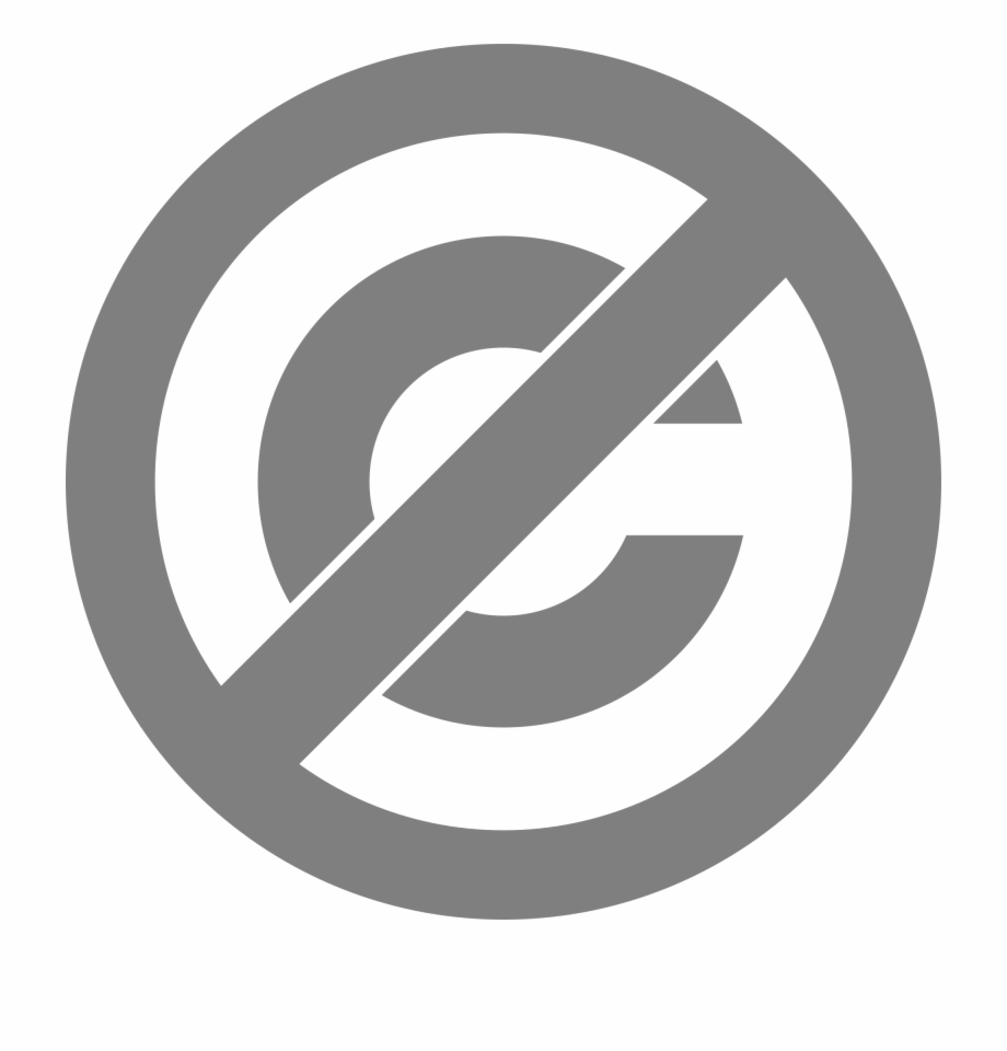 Copyright C Crossed Out Symbole Domaine Public