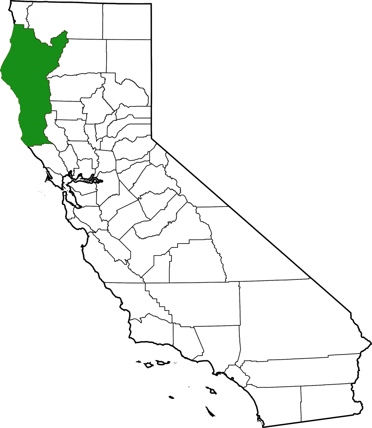 Emerald Triangle Wikipedia Map Of Mission San Francisco