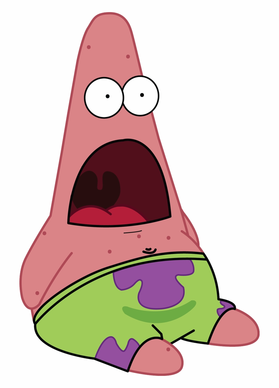 Surprised Patrick Png - Clip Art Library