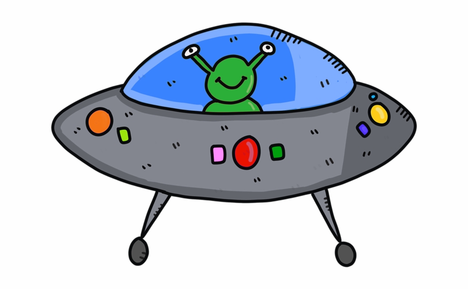 Alien Spaceship Ufo Future Fantasy Futuristic Cartoon