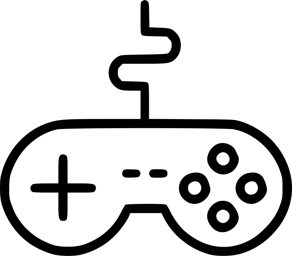 Joystick Clipart Remote Gaming Controller Line Drawing