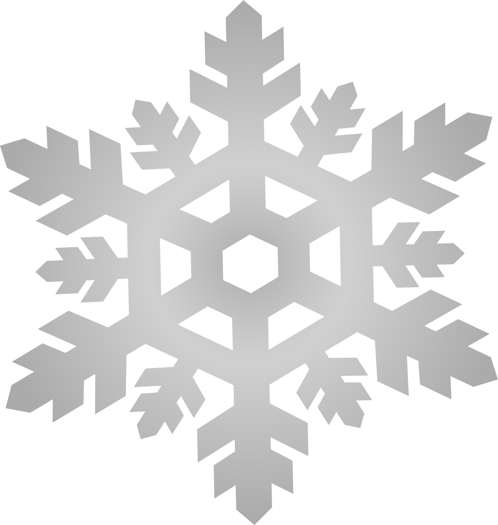 Autocad Computer File Gray Pattern Snowflake Dxf Free