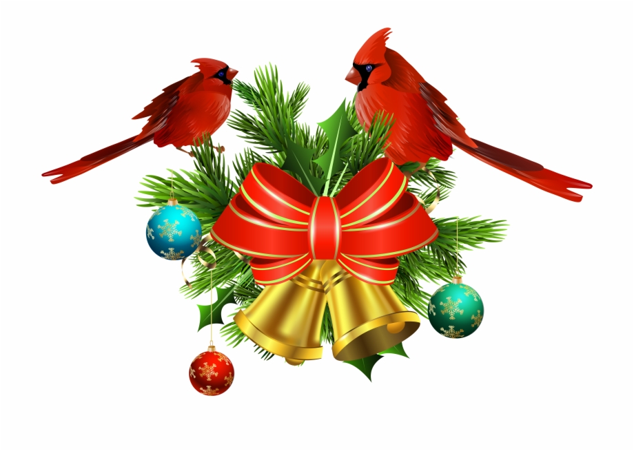Bells And Birds Decor Png Transparent Clip Christmas