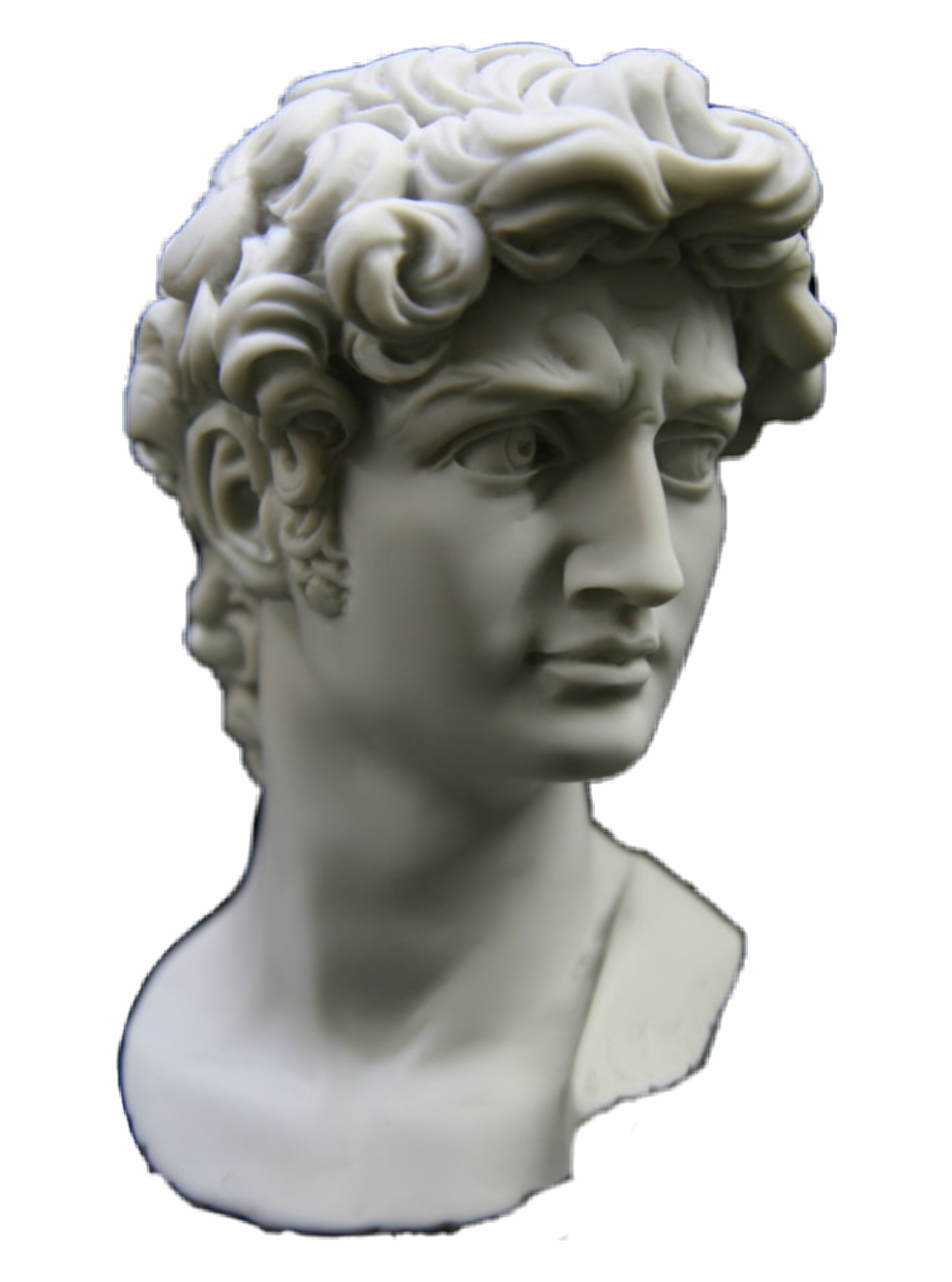 Greek Sticker Michelangelo Sculptures Head