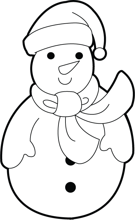 Free Snowman Face Clipart Black And White, Download Free Snowman Face ...