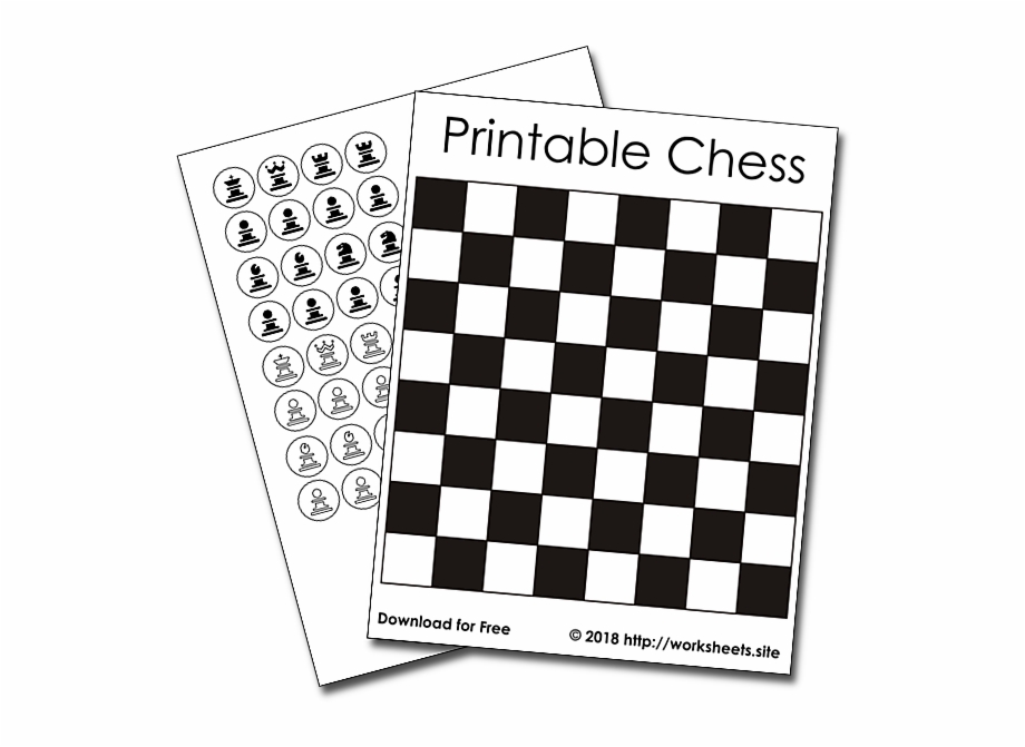 Free Printable Chess Board With Pieces Chess Pieces