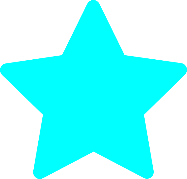Light Blue Star Clipart