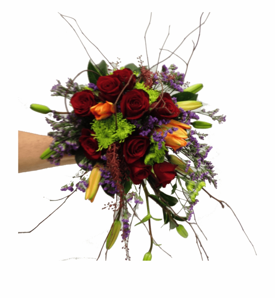 Modern Gathered Wedding Flowers Bouquet